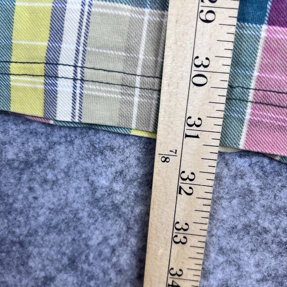 Duck Head Polo Shirt Mens XL Plaid Multicolor Short Sleeve 90s Classic Preppy - Picture 5 of 8